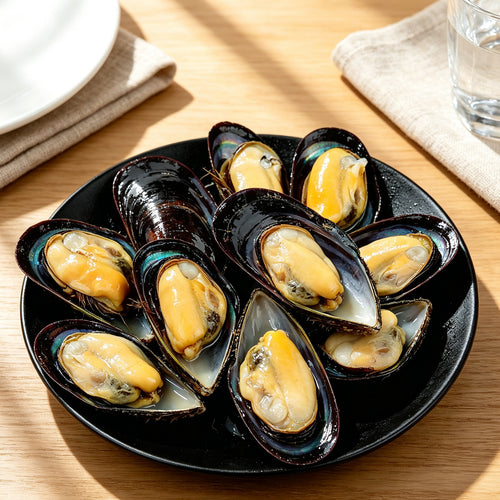 Fresh Raw Half-Shell Green-Lipped Mussels