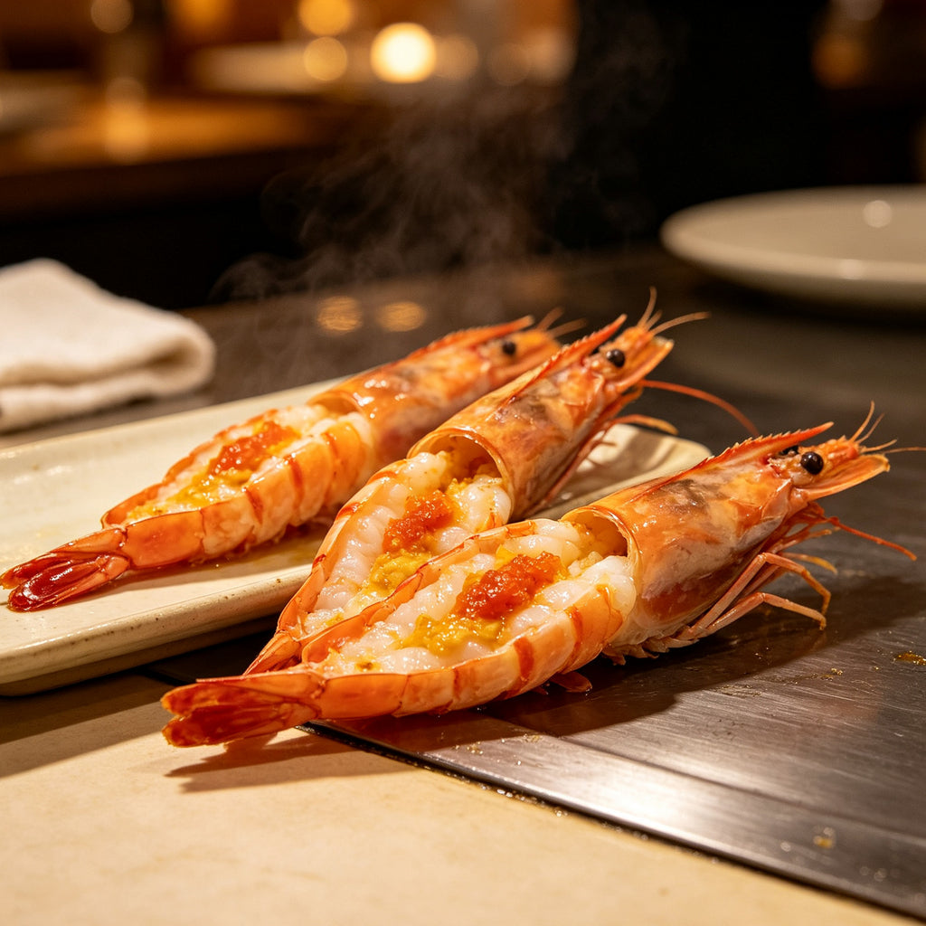 Fresh Raw Mantis Shrimp With Roe