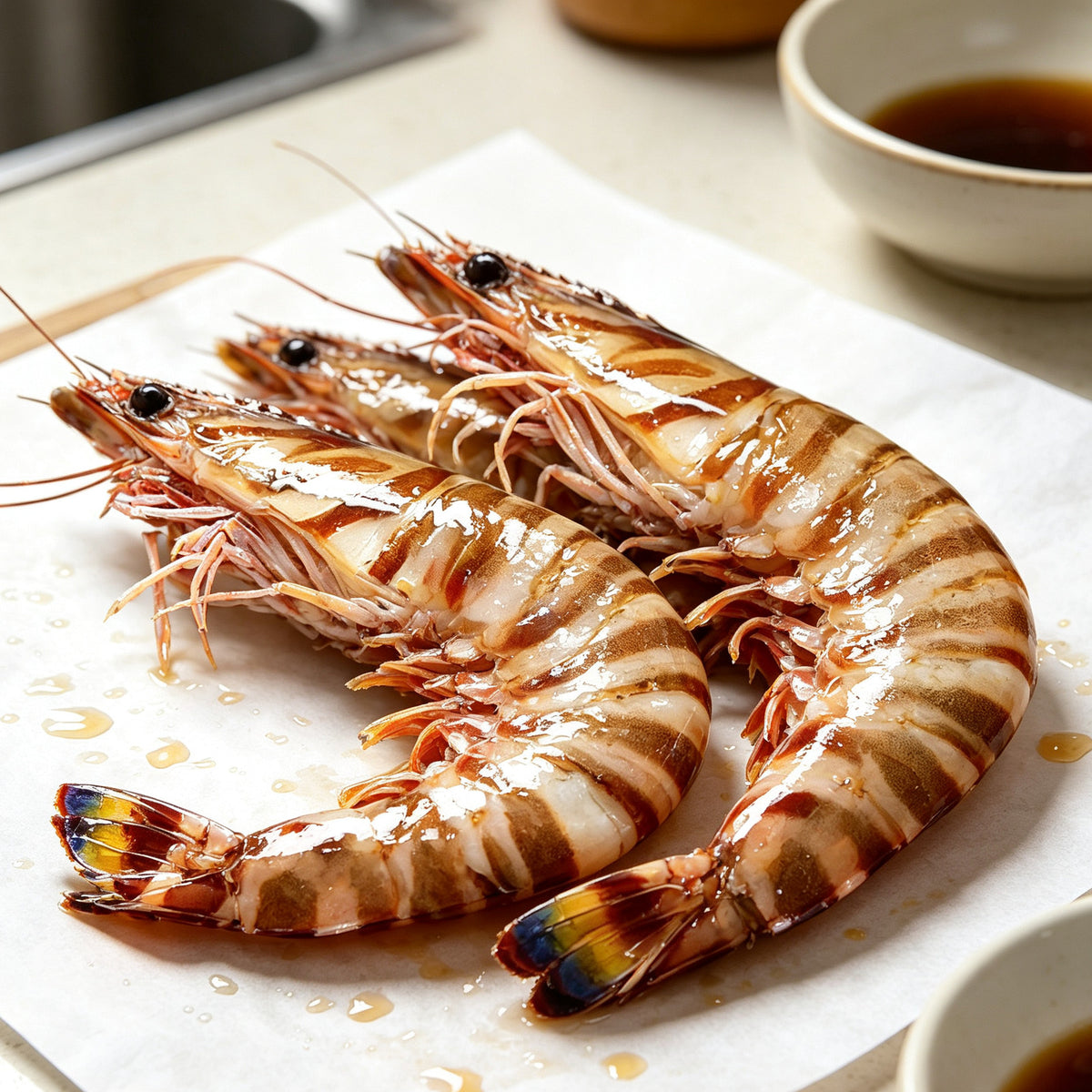 Fresh Raw Whole Tiger Prawns